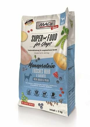 MACS Mac's Dog Mono | Mit Huhn & Kartoffel | Hundetrockenfutter 1 MACS Mac's Dog Mono | Mit Huhn & Kartoffel | Hundetrockenfutter