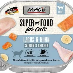 MACs Cat | Mit Lachs & Hühnchen | 16x100 G Katzenfutter