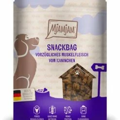 Mjamjam Snackbag | Mit Muskelfleisch Vom Kaninchen | 8x 100 G Hundesnack