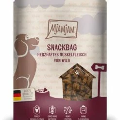 Mjamjam Snackbag | Mit Muskelfleisch Vom Wild | 8x 100 G Hundesnack