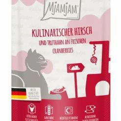 Mjamjam | Mit Hirsch, Truthahn & Cranberries | 12x 125 G Katzenfutter