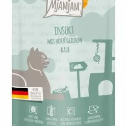 Mjamjam | Mit Insekten & Kalb | 12x 125 G Katzenfutter
