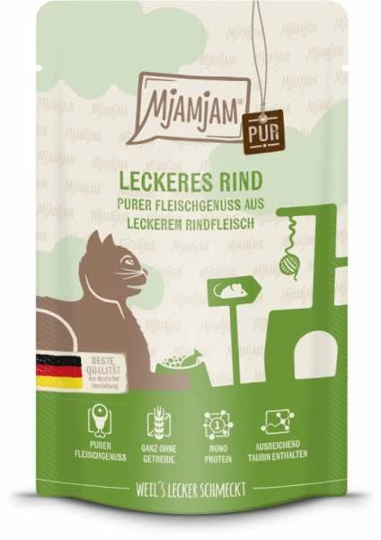 Mjamjam | Mit Rind Pur | 12x 125 G Katzenfutter 1 Mjamjam | Mit Rind Pur | 12x 125 G Katzenfutter