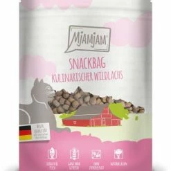 Mjamjam Snackbag | Mit Wildlachs | 8x 125 G Katzensnack