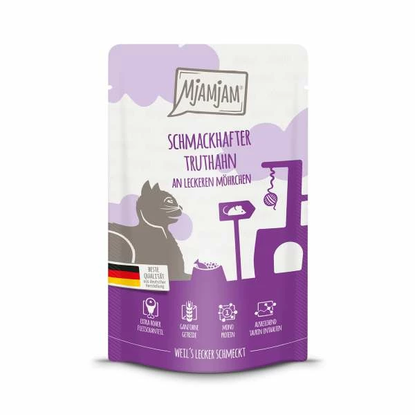 Mjamjam | Mit Truthahn & Möhrchen | 12x 125 G Katzenfutter 1 Mjamjam | Mit Truthahn & Möhrchen | 12x 125 G Katzenfutter