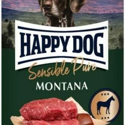 Happy Dog Montana | Pferd Pur | 6 Dosen Hundefutter