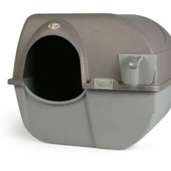 Omega-Katzentoilette Roll'n-Clean | 50x56x50cm | Taupe-grau