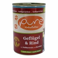 PURE Cat | Mit Geflügel & Rind | 6 X 400g Glutenfreies Katzenfutter