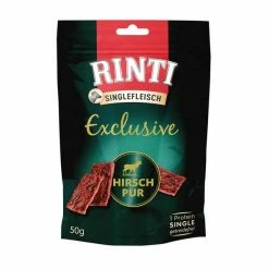 Rinti Singlefleisch | Mit Hirsch | 6x50g Hundesnacks