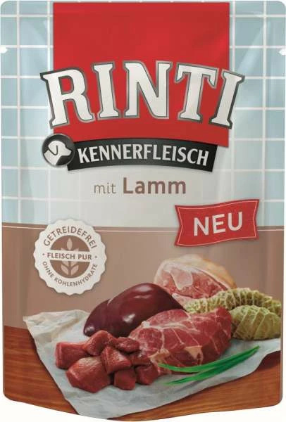 Rinti Kennerfleisch | Mit Lamm | 10x 400g Frischebeutel 1 Rinti Kennerfleisch | Mit Lamm | 10x 400g Frischebeutel