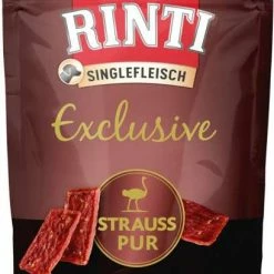Rinti Singlefleisch | Mit Strauss | 6x50g Hundesnacks