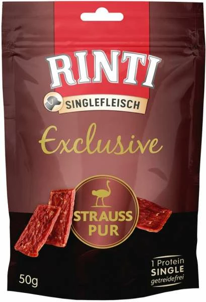 Rinti Singlefleisch | Mit Strauss | 6x50g Hundesnacks 1 Rinti Singlefleisch | Mit Strauss | 6x50g Hundesnacks