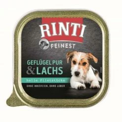Rinti Feinest | Geflügel Pur & Lachs | 11x150g Hundefutter