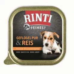 Rinti Feinest | Geflügel Pur & Reis | 11x150g Hundefutter
