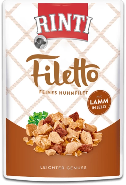 Rinti Filetto Jelly | Huhn Und Lamm | 24x100g Hundefutter 1 Rinti Filetto Jelly | Huhn Und Lamm | 24x100g Hundefutter