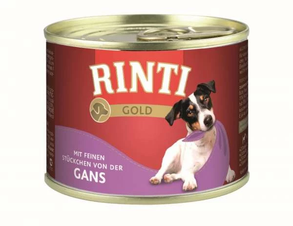 Rinti Gold | Mit Gans | 12x185g Hundefutter 1 Rinti Gold | Mit Gans | 12x185g Hundefutter