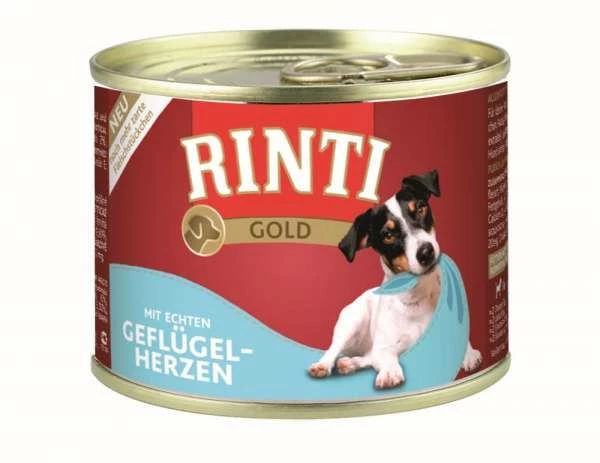 Rinti Gold | Mit Geflügelherzen | 12x185g Hundefutter 1 Rinti Gold | Mit Geflügelherzen | 12x185g Hundefutter