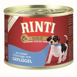 Rinti Gold Junior | Mit Geflügelstücken | 12x185g Hundefutter