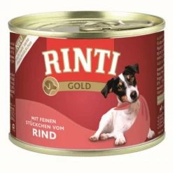 Rinti Gold | Mit Rindstücken | 12x185g Hundefutter
