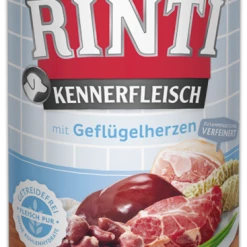 Rinti Kennerfleisch | Mit Geflügelherzen | Hundefutter