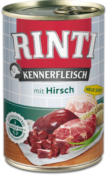 Rinti Kennerfleisch | Mit Hirsch | Hundefutter 1 Rinti Kennerfleisch | Mit Hirsch | Hundefutter