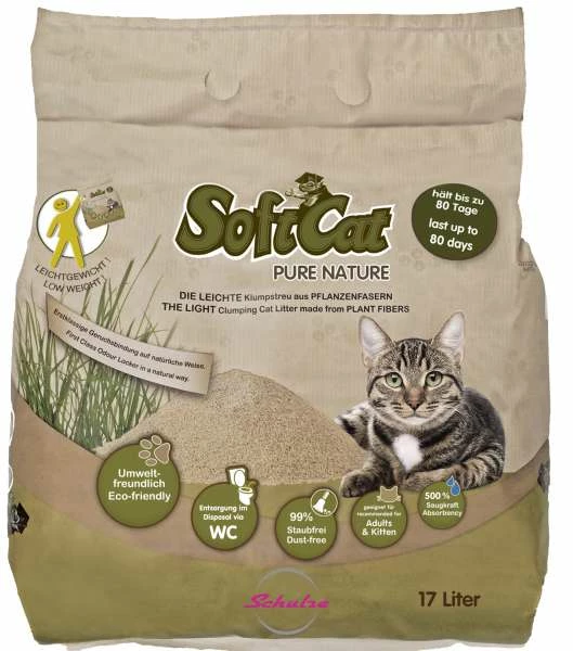 Porta21 Softcat | 2x17 L Streu Aus Pflanzenfasern 1 Porta21 Softcat | 2x17 L Streu Aus Pflanzenfasern