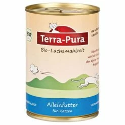 Terra-Pura Cat | Bio-Lachsmahlzeit | Glutenfrei