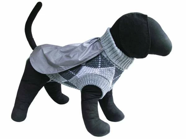 Tierbude TiBu Strick 45 | Hundepullover Mit Regencape 1 Tierbude TiBu Strick 45 | Hundepullover Mit Regencape