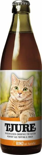 Tjure Frischfleisch Smoothie Für Katzen | Mit Rind | 6x 220 Ml 1 Tjure Frischfleisch Smoothie Für Katzen | Mit Rind | 6x 220 Ml
