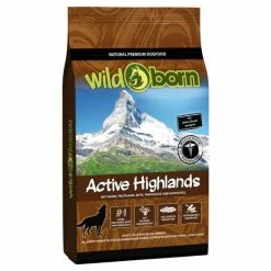 Wildborn Active Highlands | Mit Huhn, Truthahn & Ente | Getreidefreies Hundefutter