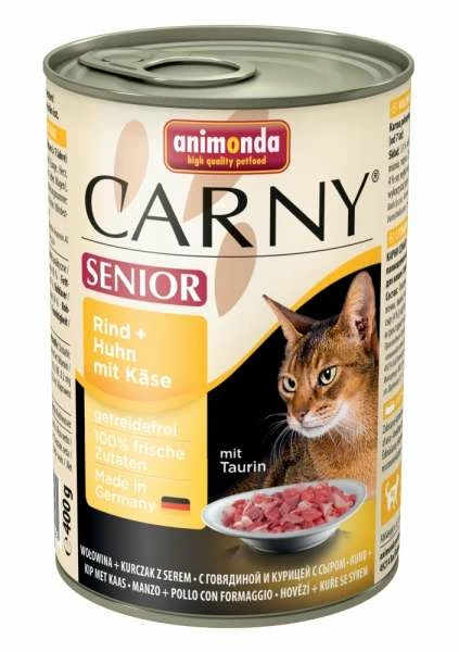Animonda Carny Senior Cat | Mit Rind, Huhn & Käse | 6x400g 1 Animonda Carny Senior Cat | Mit Rind, Huhn & Käse | 6x400g