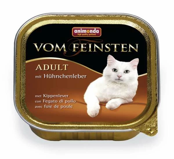 Animonda Vom Feinsten Adult-Cat | Mit Hühnchenleber | 32x100g 1 Animonda Vom Feinsten Adult-Cat | Mit Hühnchenleber | 32x100g