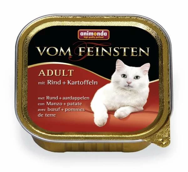 Animonda Vom Feinsten Adult-Cat | Mit Rind & Kartoffeln | 32x 100g 1 Animonda Vom Feinsten Adult-Cat | Mit Rind & Kartoffeln | 32x 100g