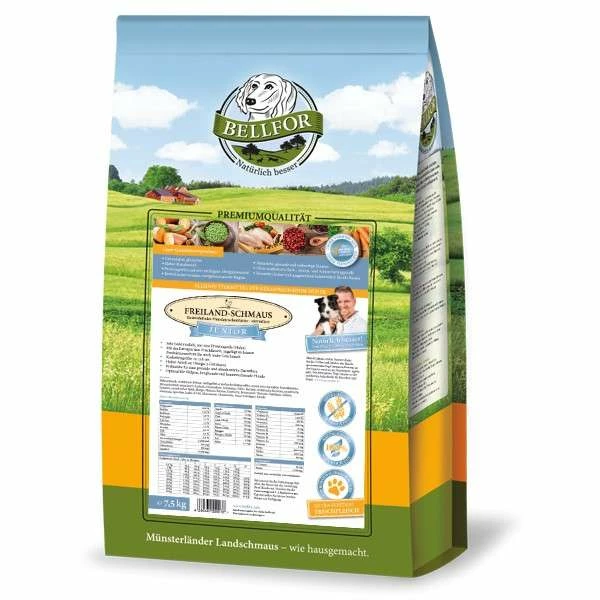 Bellfor Freiland-Schmaus Junior | Mit Huhn | Getreidefreies Hundefutter 1 Bellfor Freiland-Schmaus Junior | Mit Huhn | Getreidefreies Hundefutter