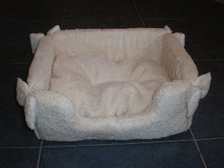 Nn Baumwoll Bettchen Mit Schleife, 55x45x19cm 1 Nn Baumwoll Bettchen Mit Schleife, 55x45x19cm