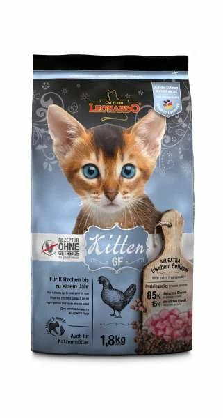 Leonardo Kitten GF | Mit Geflügel | Katzenfutter -Hundefutter Geschäft bl kitten gf 1 8kg front