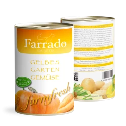 Farrado Gelbes Gartengemüse | 6x 400gD Veganes Hundefutter