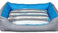 Trixie Hundebett Sailor, 80x65cm, Grau-blau-beige