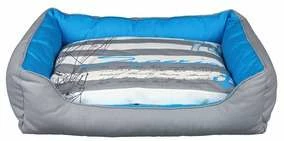 Trixie Hundebett Sailor, 80x65cm, Grau-blau-beige 1 Trixie Hundebett Sailor, 80x65cm, Grau-blau-beige