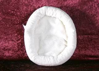 Nn Baumwoll Ovales Kuschelbett, 55x40x9cm 1 Nn Baumwoll Ovales Kuschelbett, 55x40x9cm