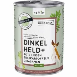 Naftie | Bio Dinkel Held+ | Veganes Hundefutter