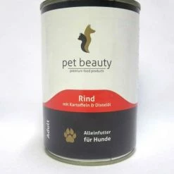 Pet-Beauty Pet Beauty, | Mit Rind & Distelöl | 6x400g Hundefutter