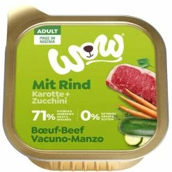 WOW ADULT | Mit Rind, Karotte & Zucchini | 11x 150gS Hundefutter